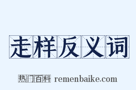 走样反义词是什么意思的图片
